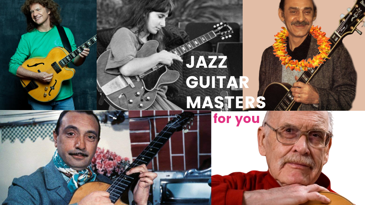 JaZZ GuiTAR MASTerS for YOU -10 lesson from the Masters !!