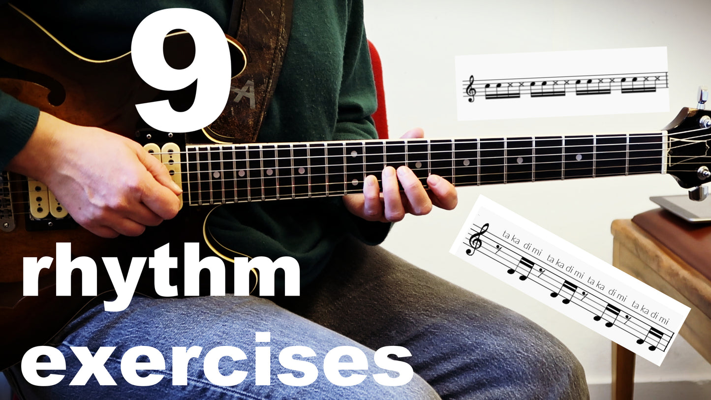 9 rhythm exercises for jazz guitar