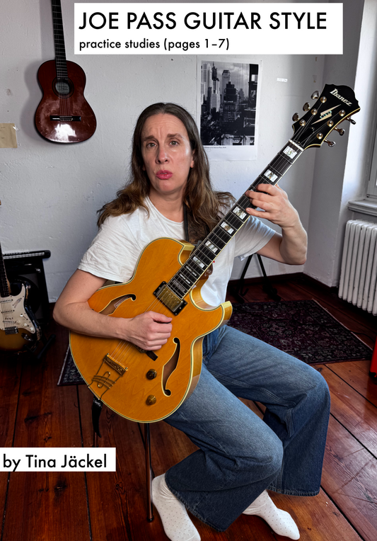 Joe Pass – Guitar Style Practice Studies (Pages 1–7) by Tina Jäckel