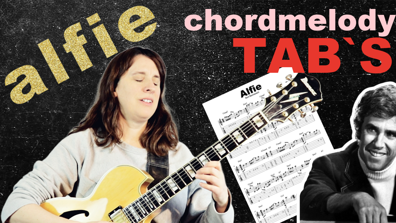 Alfie - chord melody (notation/TAB´s)